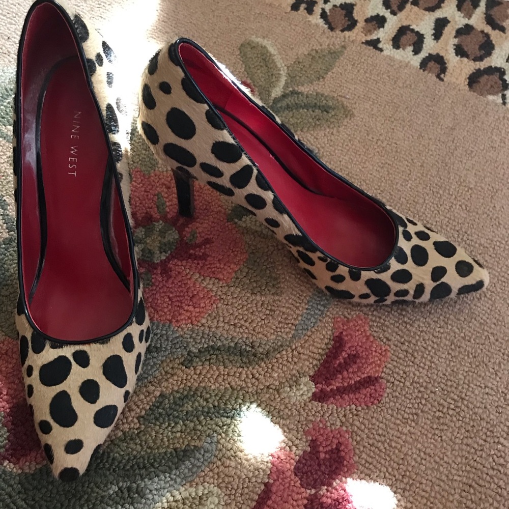 Nine West leopard heels - Picture 3 of 8